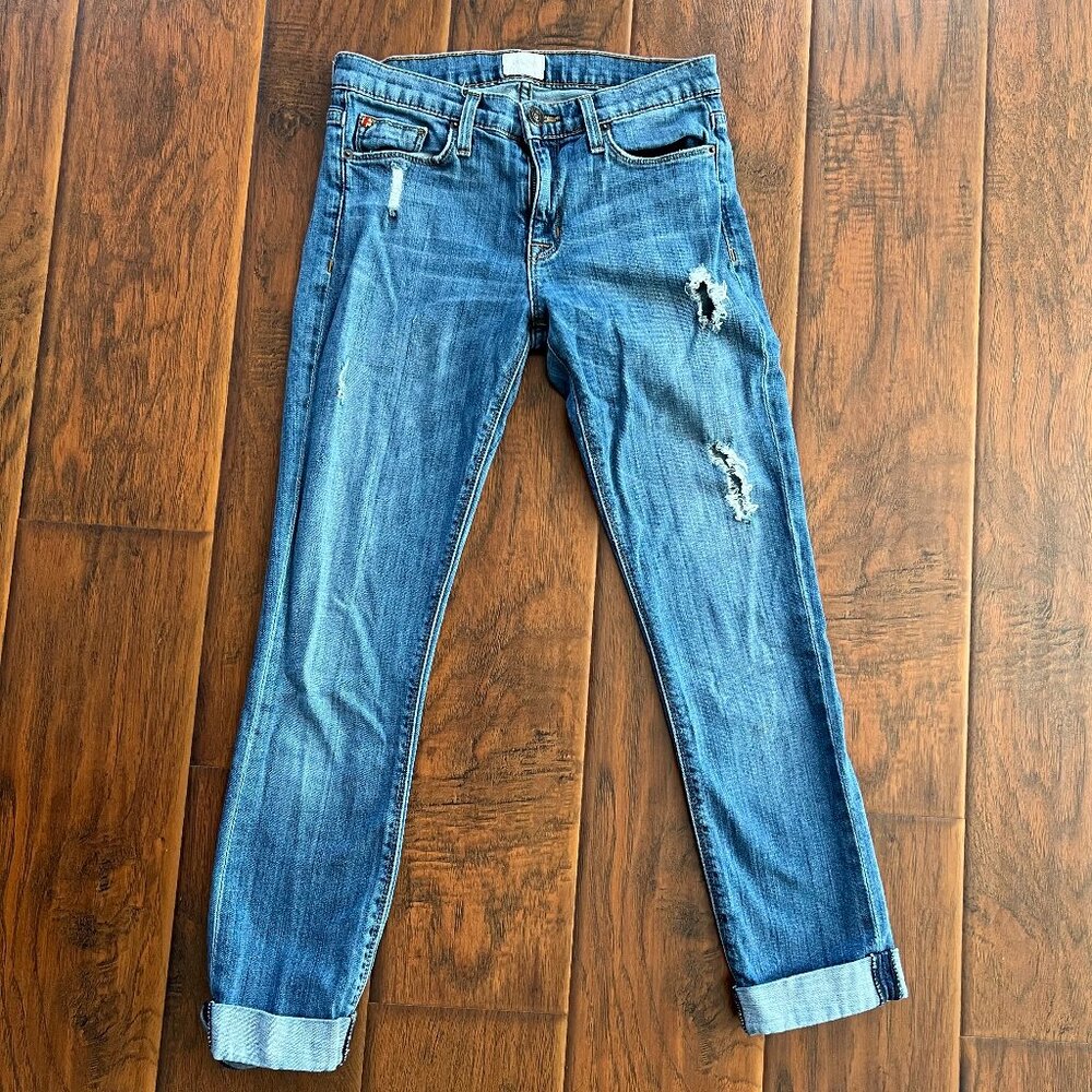 Hudson Tilda Midrise Straight cuff jeans 25